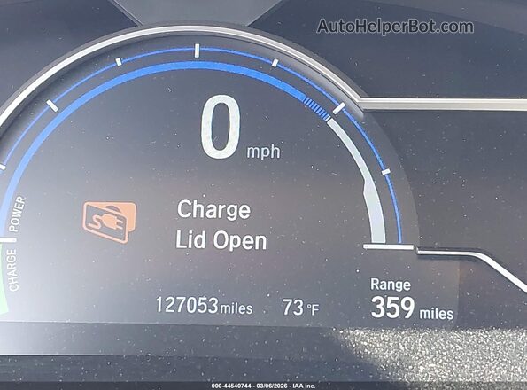 JHMZC5F15KC004329 2019 HONDA CLARITY White 