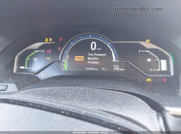 JHMZC5F19KC006617 2019 HONDA CLARITY Silver Widok tylnych siedzeń