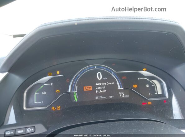 JHMZC5F34KC000824 2019 HONDA CLARITY White Вид задніх сидінь