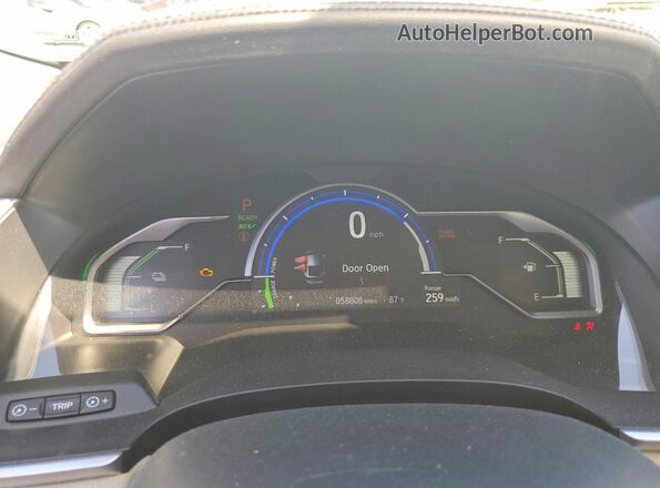 JHMZC5F36KC003448 2019 HONDA CLARITY White Սարքավորումների վահանակի տեսք