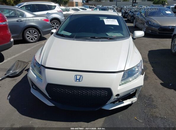 JHMZF1D67GS000813 2016 HONDA CR-Z White Vista del cuadro de instrumentos