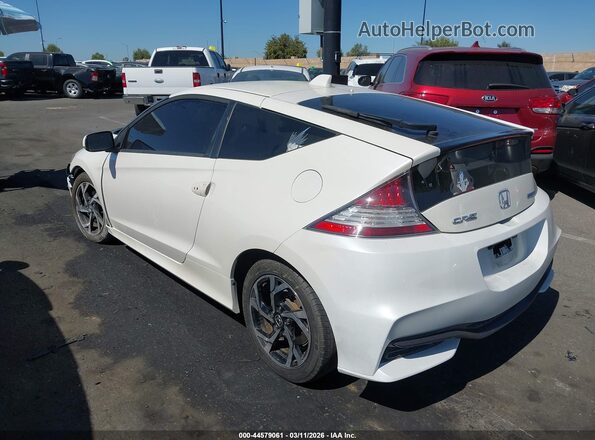 JHMZF1D67GS000813 2016 HONDA CR-Z White Vista interior de 360 grados