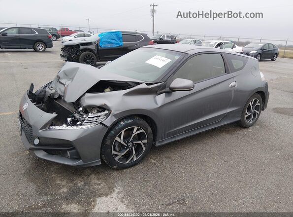 JHMZF1D68GS000772 2016 HONDA CR-Z Gray Front left