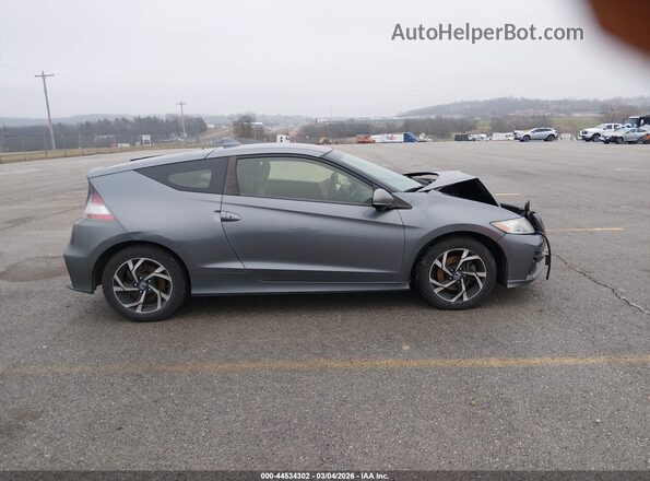 JHMZF1D68GS000772 2016 HONDA CR-Z Gray Rear interior view