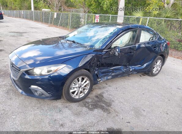 JM1BM1W7XG1316601 2016 MAZDA 3 Dark Blue Front left