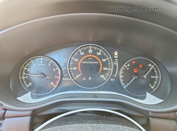 JM1BPAAL8M1322646 2021 MAZDA 3 Black Instrument cluster view