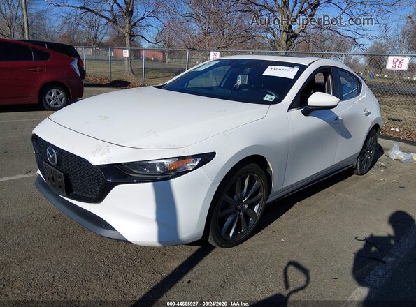 JM1BPBLL1M1335015 2021 MAZDA 3 White Առջևի ձախ երեք քառորդ տեսարան