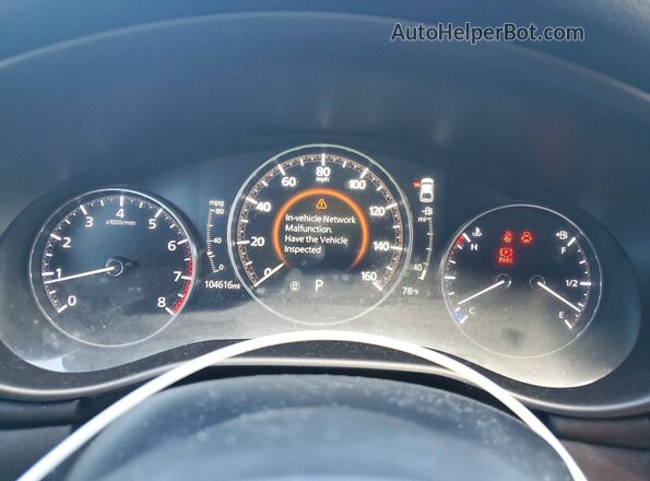 JM1BPBLL1M1345009 2021 MAZDA 3 Gray Instrument cluster view