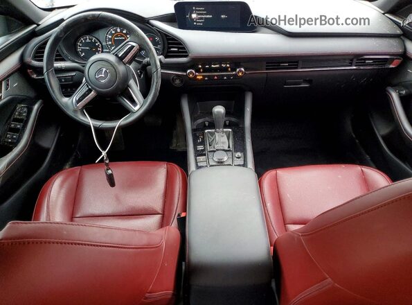 JM1BPBLM3P1623714 2023 MAZDA 3 Charcoal წინა პანელის ხედი
