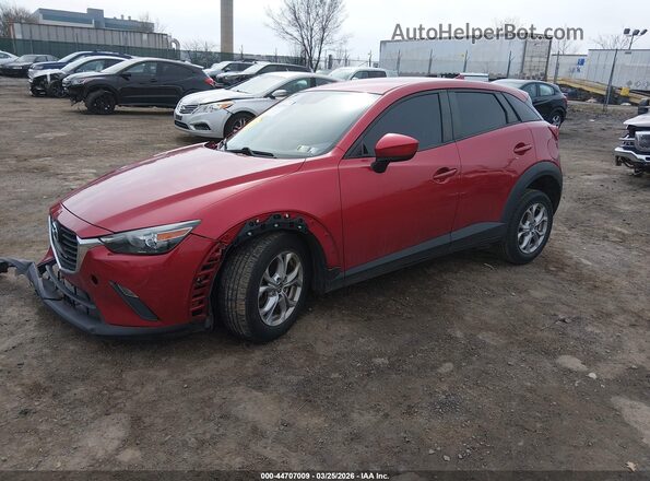 JM1DKFB74G0137784 2016 MAZDA CX-3 Red წინა მარცხენა ხედი სამი მეოთხედიდან