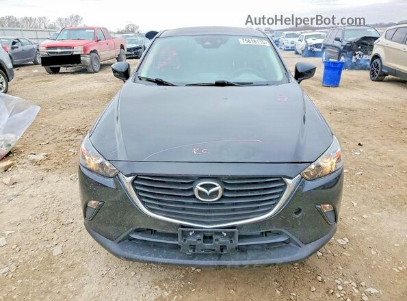 JM1DKFB76J0319025 2018 MAZDA CX-3 Black წინა ხედი