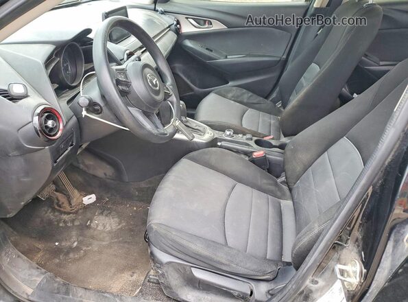 JM1DKFB76J0319025 2018 MAZDA CX-3 Black წინა სალონის ხედი