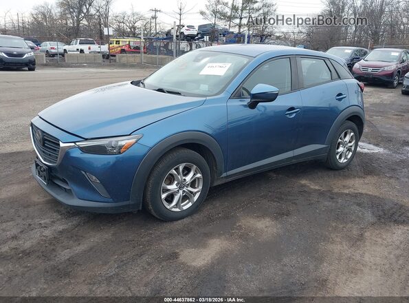 JM1DKFB76L1470704 2020 MAZDA CX-3 Blue წინა მარცხენა ხედი სამი მეოთხედიდან