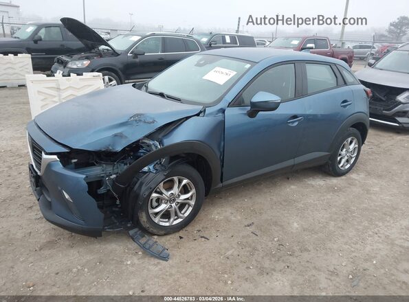 JM1DKFB76M1504805 2021 MAZDA CX-3 Blue Przód lewy