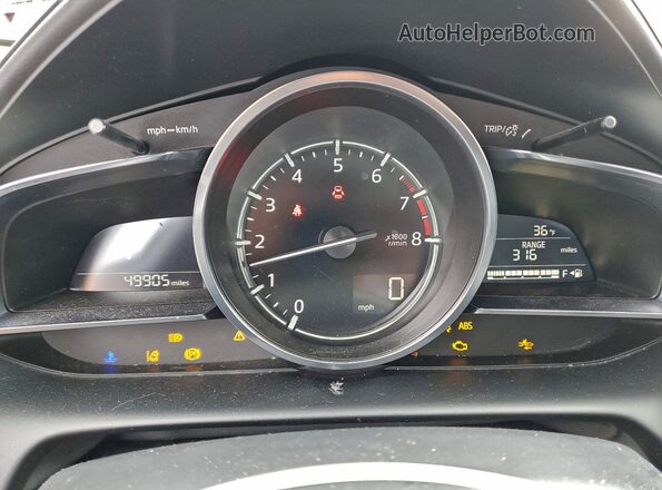 JM1DKFB7XM1516651 2021 MAZDA CX-3 Красный Вид щитка приборов