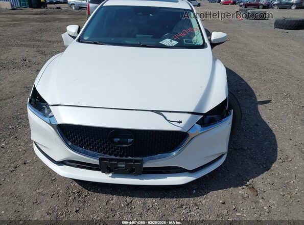 JM1GL1TY7M1616212 2021 MAZDA 6 White Widok z przodu