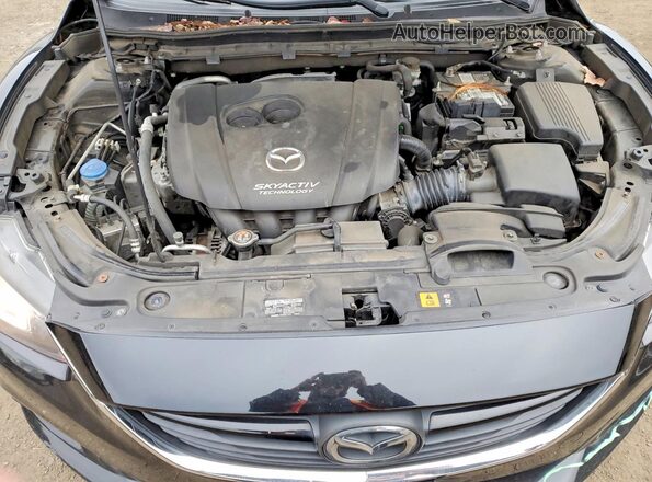 JM1GL1U51H1103998 2017 MAZDA 6 Черный Вид задней части салона