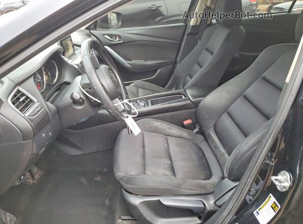JM1GL1U51H1103998 2017 MAZDA 6 Черный Вид салона спереди