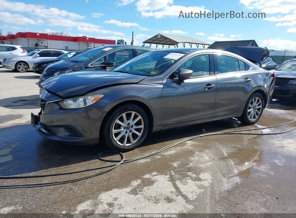 JM1GL1U56H1148970 2017 MAZDA 6 Gray Vista tres cuartos delantera izquierda