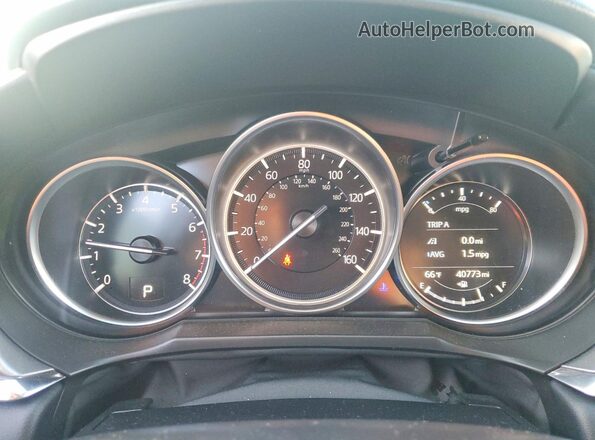 JM1GL1UMXM1605832 2021 MAZDA 6 Black Widok zestawu wskaźników