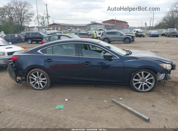 JM1GL1V51H1115356 2017 MAZDA 6 Dark Blue Widok wnętrza z tyłu