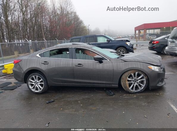 JM1GL1V55H1151566 2017 MAZDA 6 Brown Widok wnętrza z tyłu