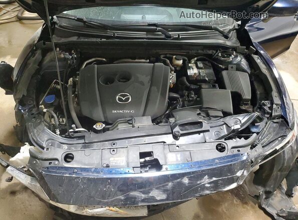 JM1GL1VM0M1609032 2021 MAZDA 6 Blue Widok wnętrza z tyłu