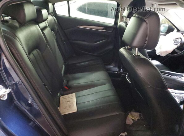 JM1GL1VM0M1609032 2021 MAZDA 6 Blue Widok tylnych siedzeń