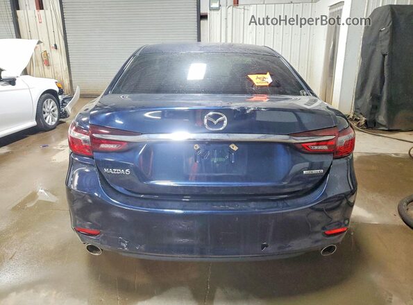 JM1GL1VM0M1609032 2021 MAZDA 6 Blue Widok z tyłu
