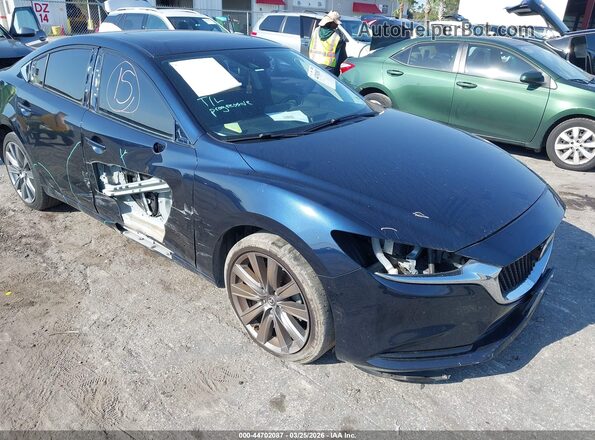 JM1GL1VM1L1526496 2020 MAZDA 6 Dark Blue Front view