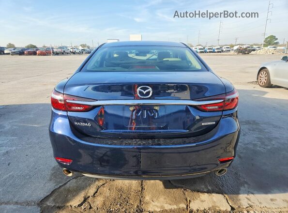 JM1GL1VM1M1618368 2021 MAZDA 6 Blue Widok z tyłu