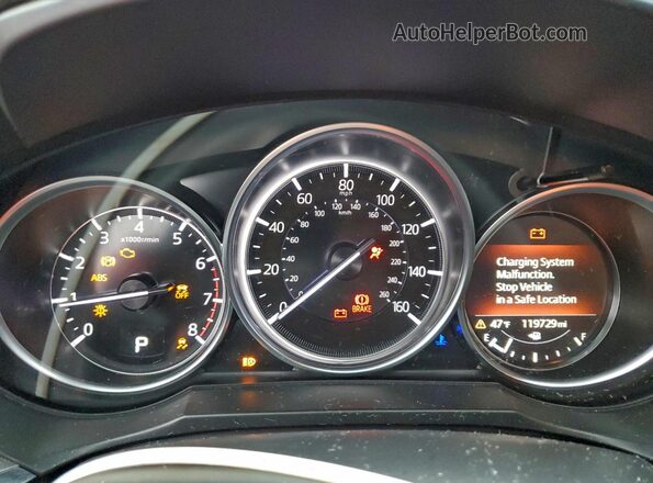 JM1GL1VM1M1619486 2021 MAZDA 6 Red Instrument cluster view