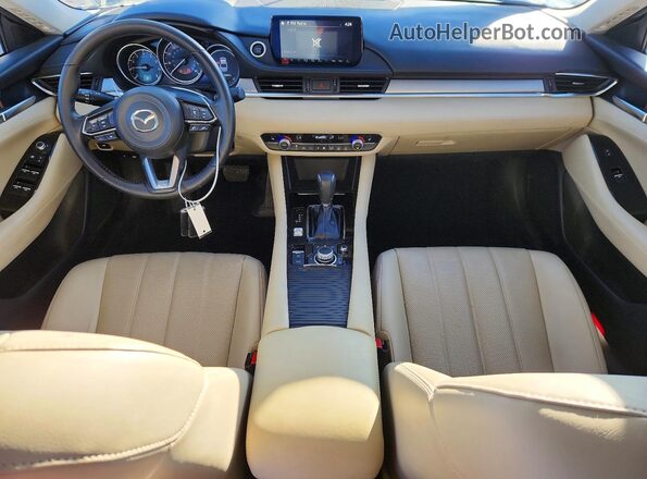 JM1GL1VM4M1608286 2021 MAZDA 6 White Առջևի վահանակի տեսք