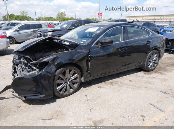 JM1GL1VM7L1517849 2020 MAZDA 6 Black წინა მარცხენა ხედი სამი მეოთხედიდან