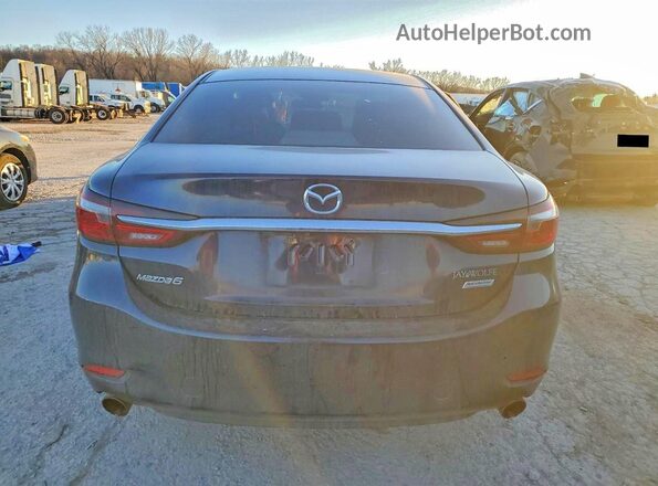 JM1GL1VM8J1315129 2018 MAZDA 6 Black Вид ззаду