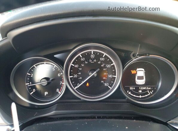 JM1GL1VM8J1315129 2018 MAZDA 6 Black Вид щитка приладів