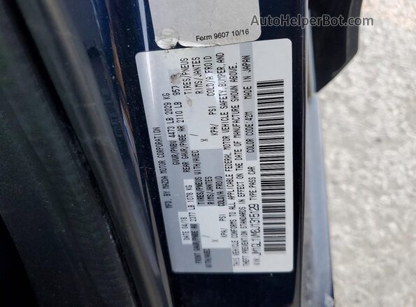 JM1GL1VM8J1315129 2018 MAZDA 6 Black Вид підкапотного простору