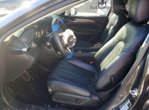 JM1GL1VM8M1603690 2021 MAZDA 6 Charcoal Вид салону спереду