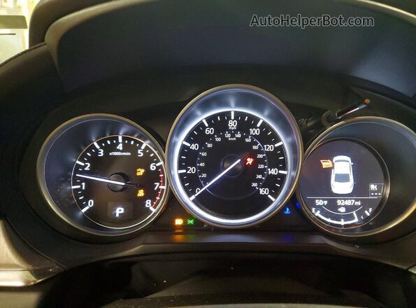 JM1GL1VM9M1603178 2021 MAZDA 6 Синий Вид щитка приборов