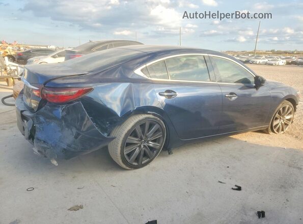 JM1GL1VM9M1607778 2021 MAZDA 6 Blue Задня права чверть