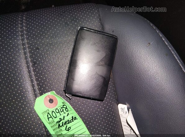 JM1GL1VMXM1606686 2021 MAZDA 6 Black Dashboard view