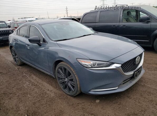 JM1GL1WY1M1615357 2021 MAZDA 6 Gray Przód prawy