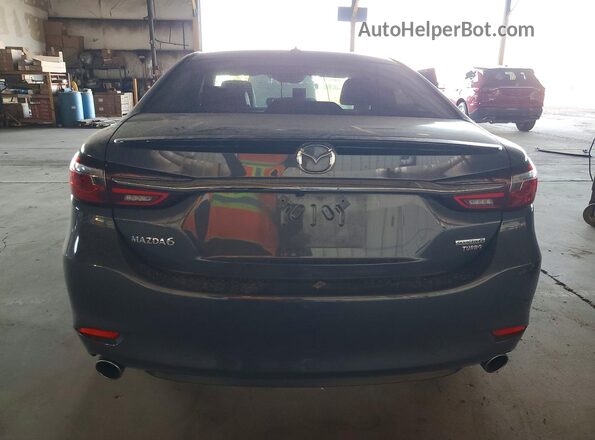 JM1GL1WY3M1611746 2021 MAZDA 6 Blue Вид ззаду