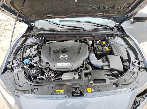JM1GL1WY6M1605374 2021 MAZDA 6 Blue Вид задньої частини салону