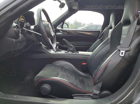 JM1NDAC73J0201921 2018 MAZDA MX-5 Gray Front interior view