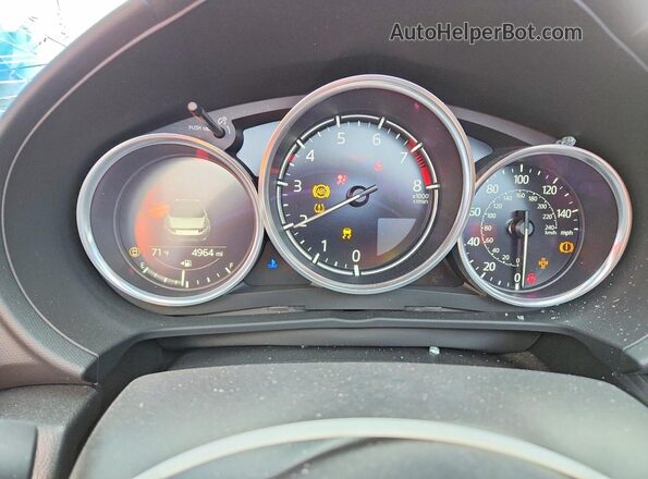 JM1NDAC76S0656201 2025 MAZDA MX-5 White Instrument cluster view