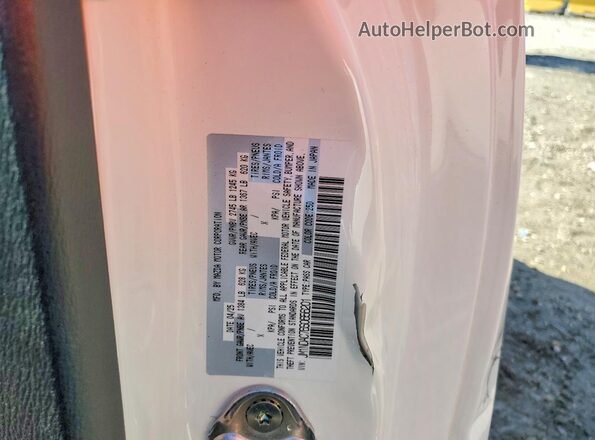 JM1NDAC76S0656201 2025 MAZDA MX-5 White VIN sticker view