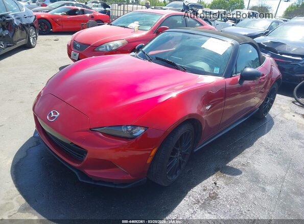 JM1NDAC79K0307677 2019 MAZDA MX-5 MIATA Burgundy Vista tres cuartos delantera izquierda