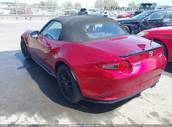 JM1NDAC79K0307677 2019 MAZDA MX-5 MIATA Burgundy Trasero izquierdo