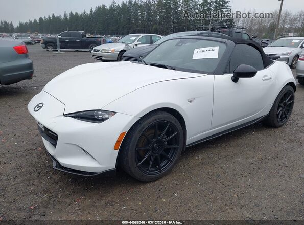 JM1NDAC7XM0460684 2021 MAZDA MX-5 MIATA White წინა მარცხენა ხედი სამი მეოთხედიდან